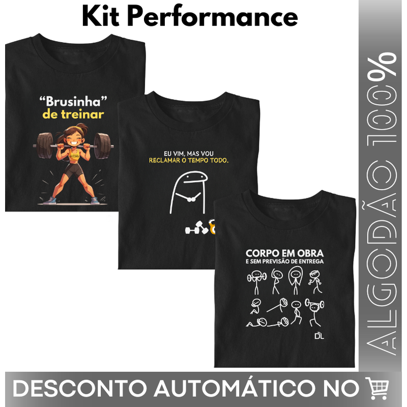 Kit Performance Algodão 100%