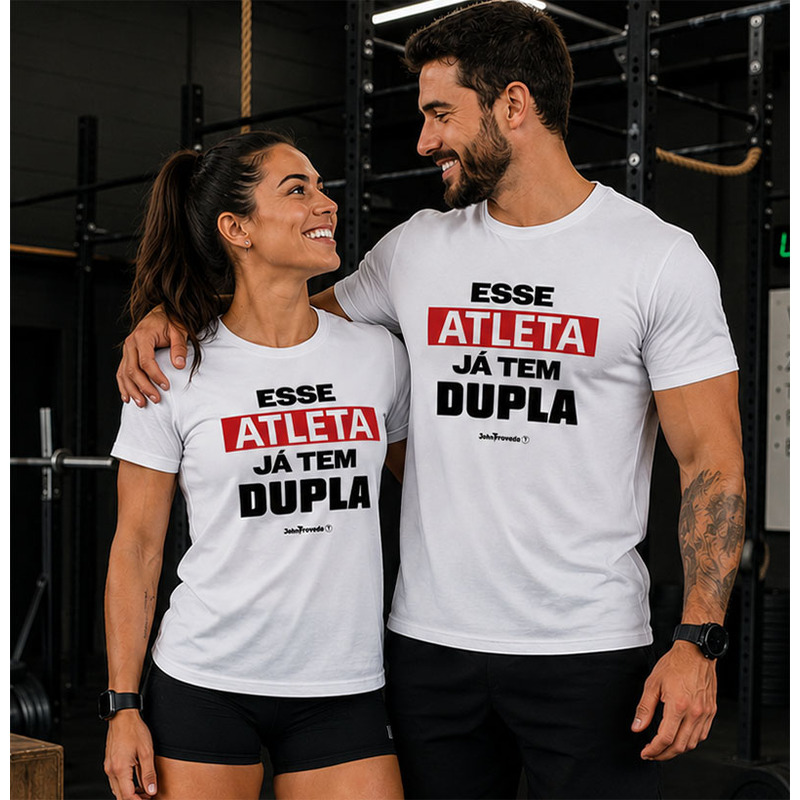 Kit Camiseta Esse Atleta já tem dupla