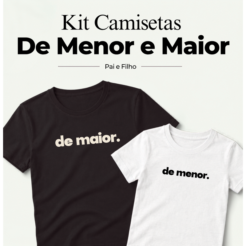 Kit - De Menor e De Maior