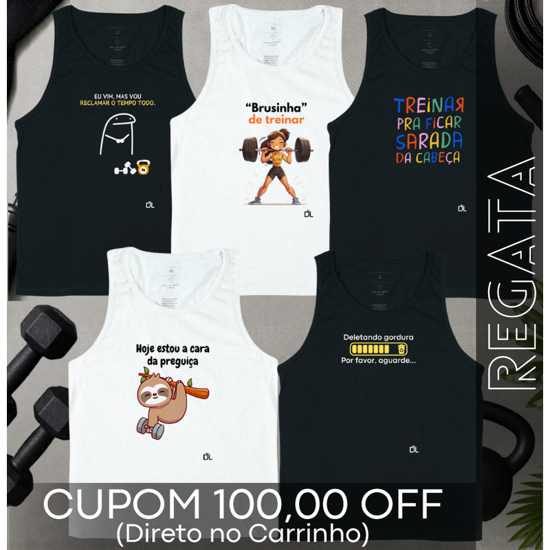 Kit com 5 Regatas