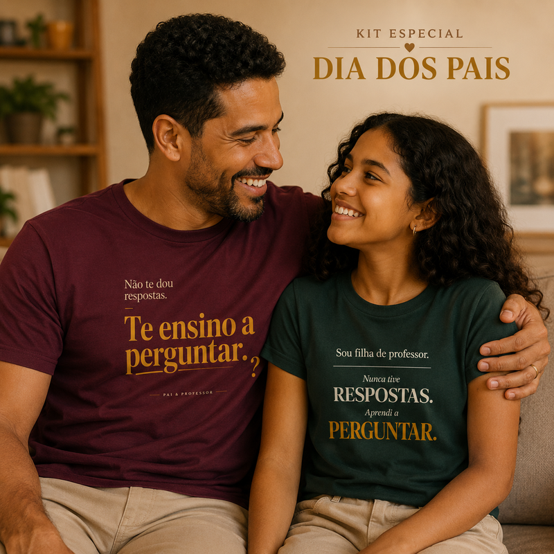 Kit Pai que Ensina a Perguntar Pai & Filha