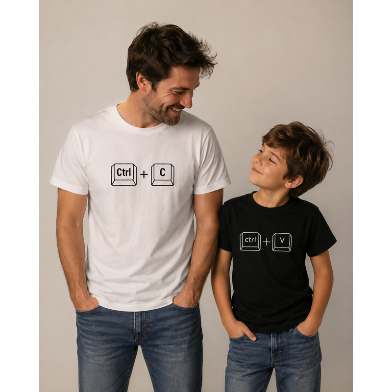 Kit Ctrl + C / Ctrl + V (Duas camisetas)