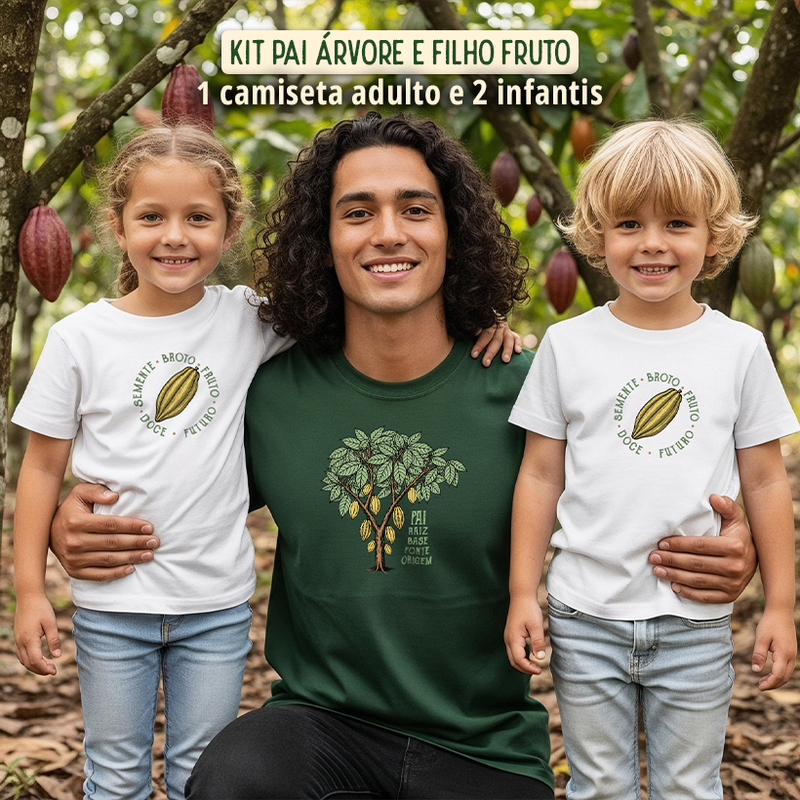 Kit pai árvore e filho fruto - 3 itens