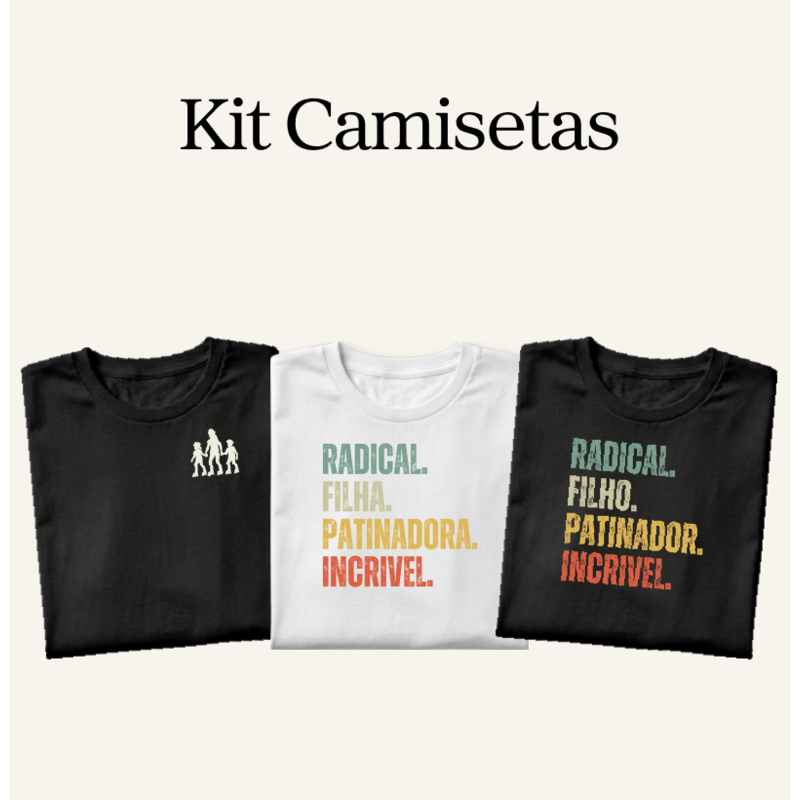 Kit A Família que Patina