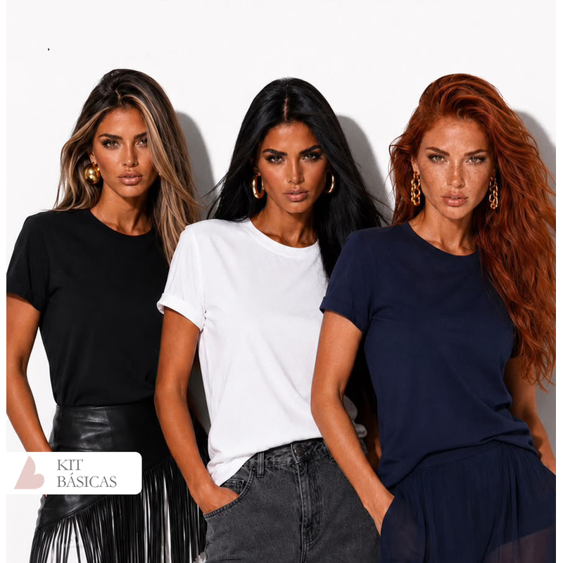 Trio Básicas (algodão 100%)