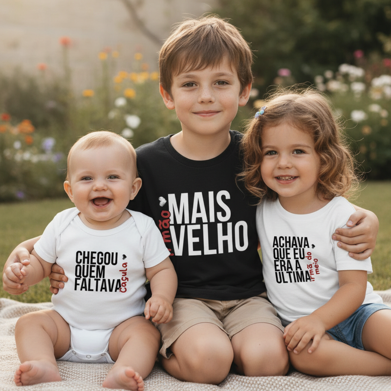 Kit 3 irmãos (com body)