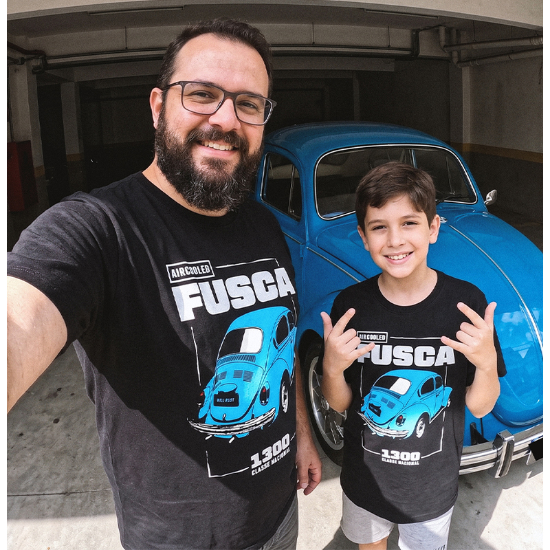 Kit Tal pai Tal Filho | Fusca 1300 | Azul