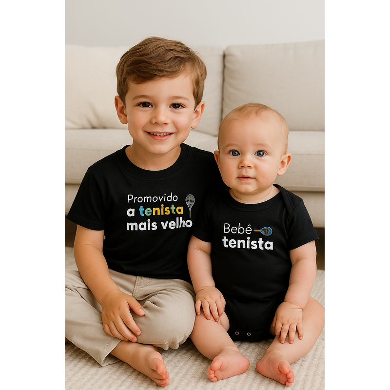 Kit Promovido a tenista mais velho + Bebê Tenista