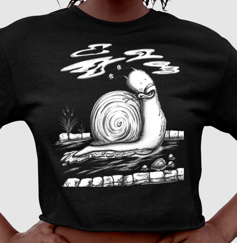 Cropped Caracol Preta e Branco - Imagem 4
