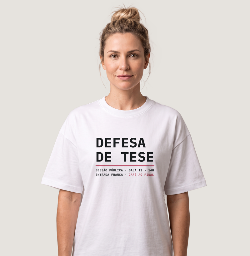 Camiseta Oversized Defesa de Tese - Imagem 3