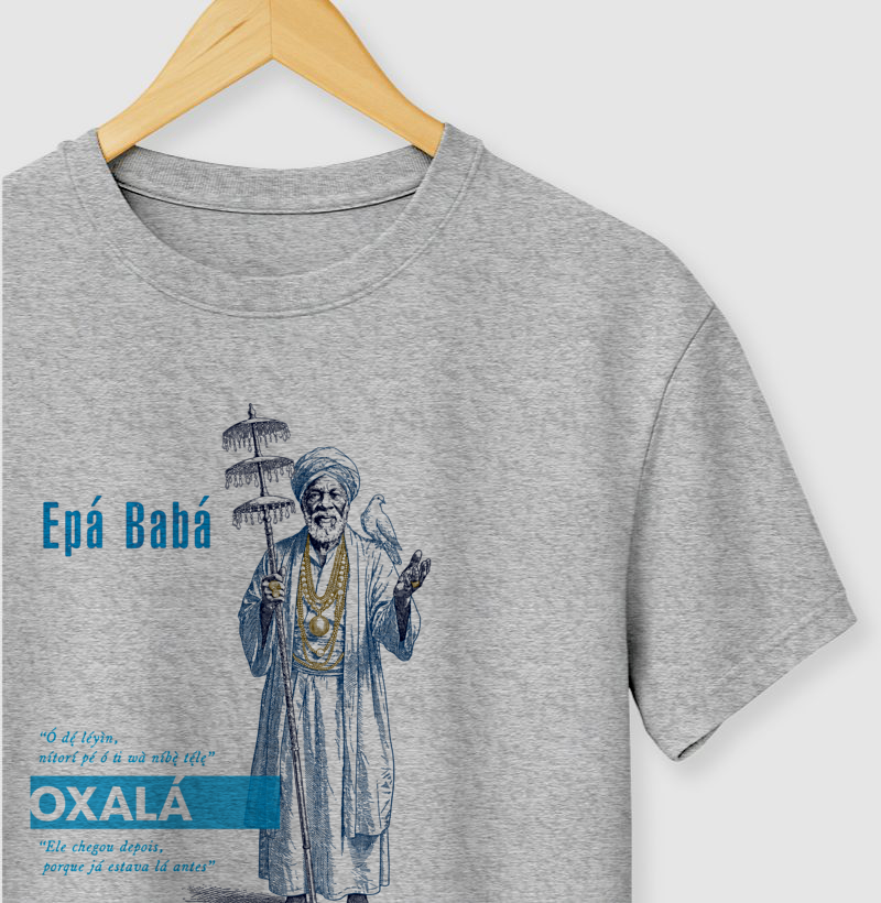 camiseta OXALÁ iorubá masculina - Imagem 4