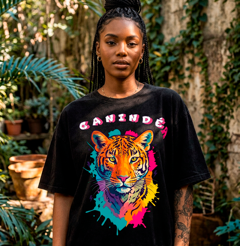 Camiseta Oversized Onça | Origem Eterna — Aion Abstract - Imagem 2