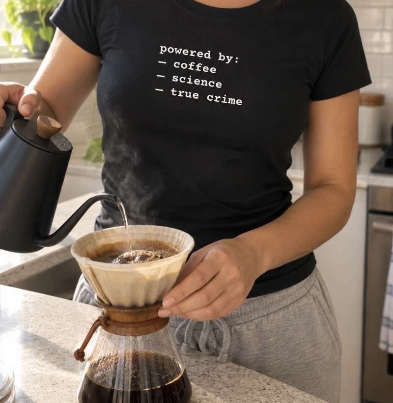 powered by coffee, science & true crime - Imagem 2
