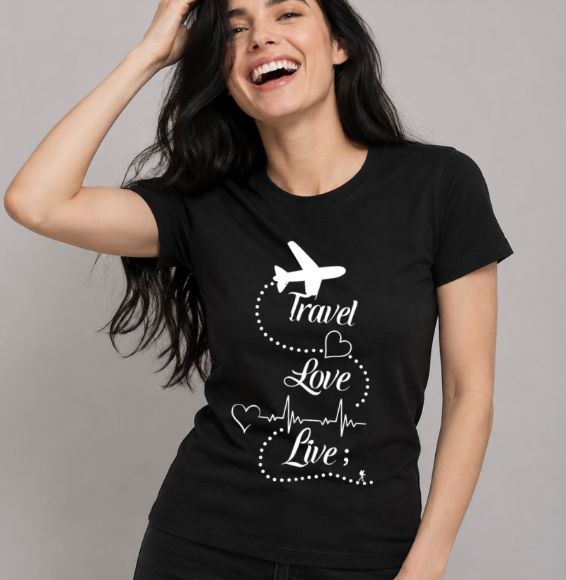 Camiseta Travel Love Live – Estampa de Viagem | Excursionista - Imagem 3