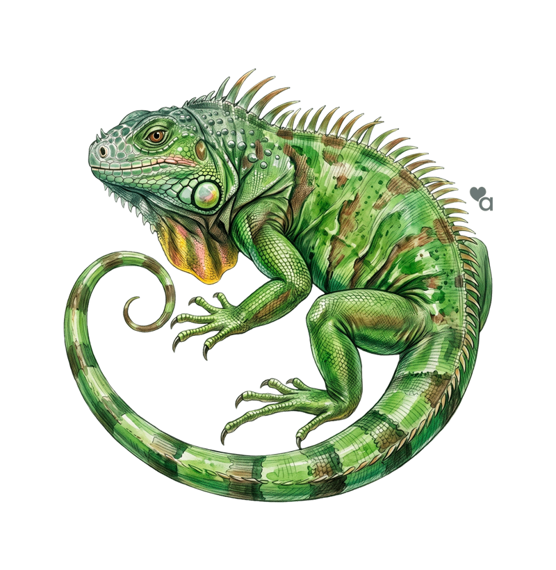 Répteis - Mini - Iguana Verde - Imagem 2