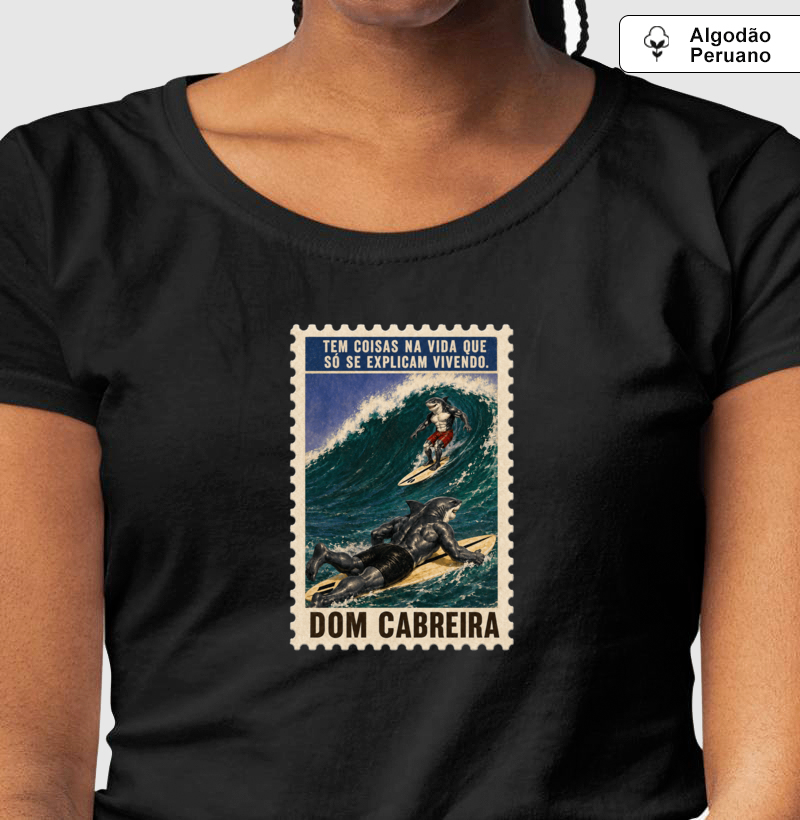 Camiseta Peruano Selo Vivendo a Vida do Surfe (feminina) - Imagem 4