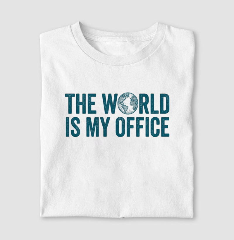 The World is my Office - letra colorida - Imagem 3