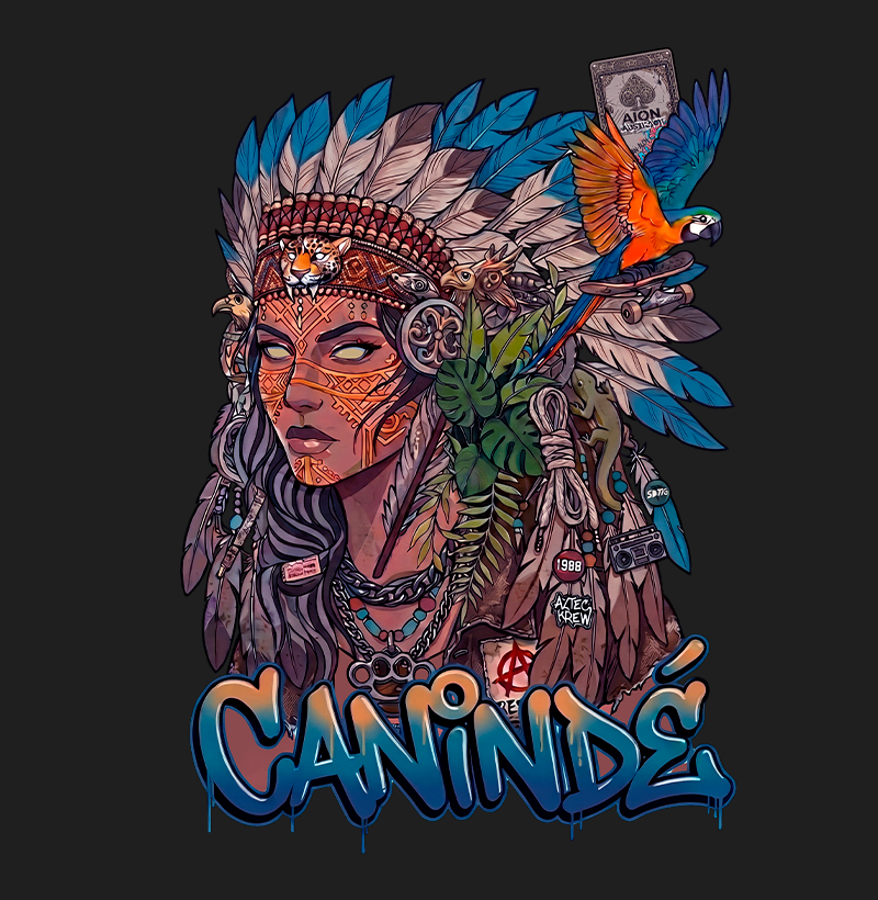 Camiseta Oversized Canindé | Origem Eterna — Aion Abstract - Imagem 4