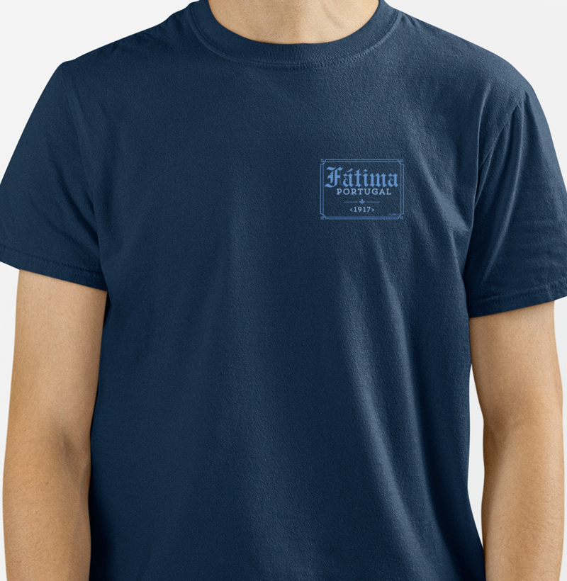 Camiseta Nossa Senhora de Fátima (logo azul claro) - Imagem 3