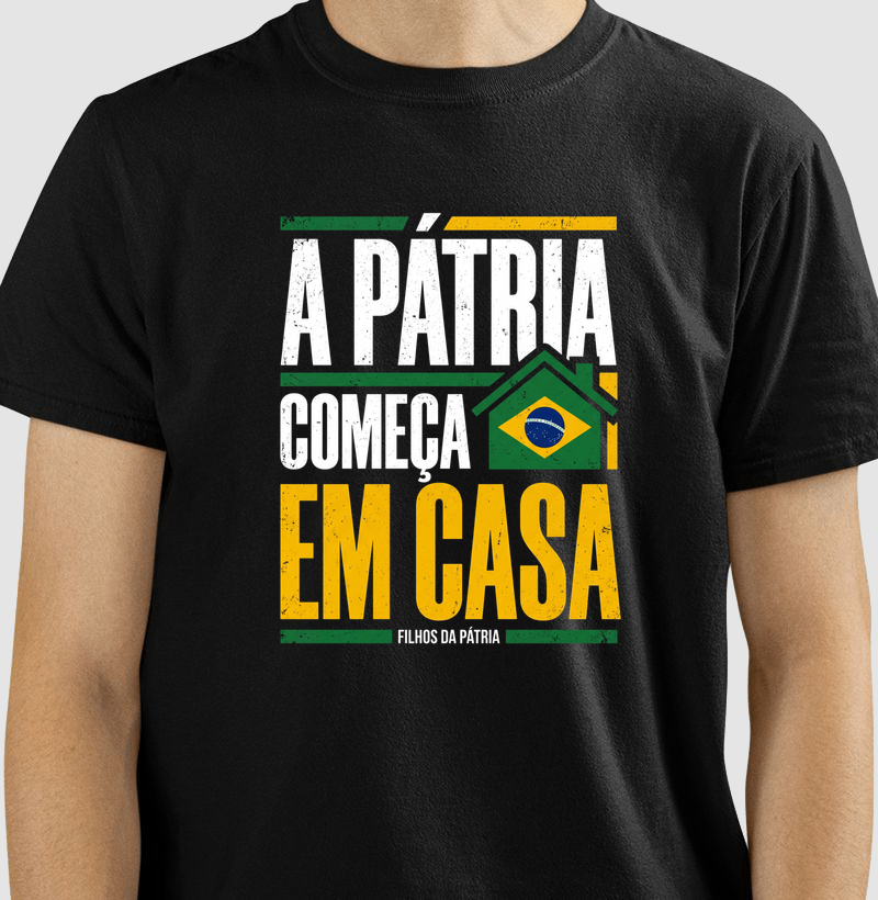Camiseta Patria Comeca em Casa | Familia - Imagem 2