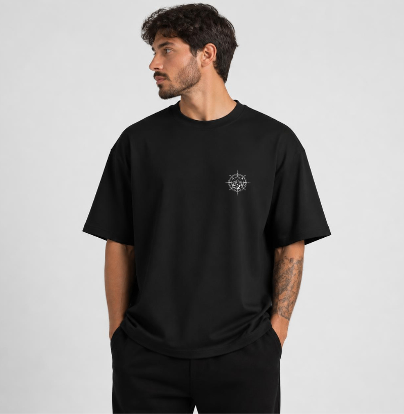 Camiseta Oversized | Unissex | Bússola do Viajante - Imagem 2