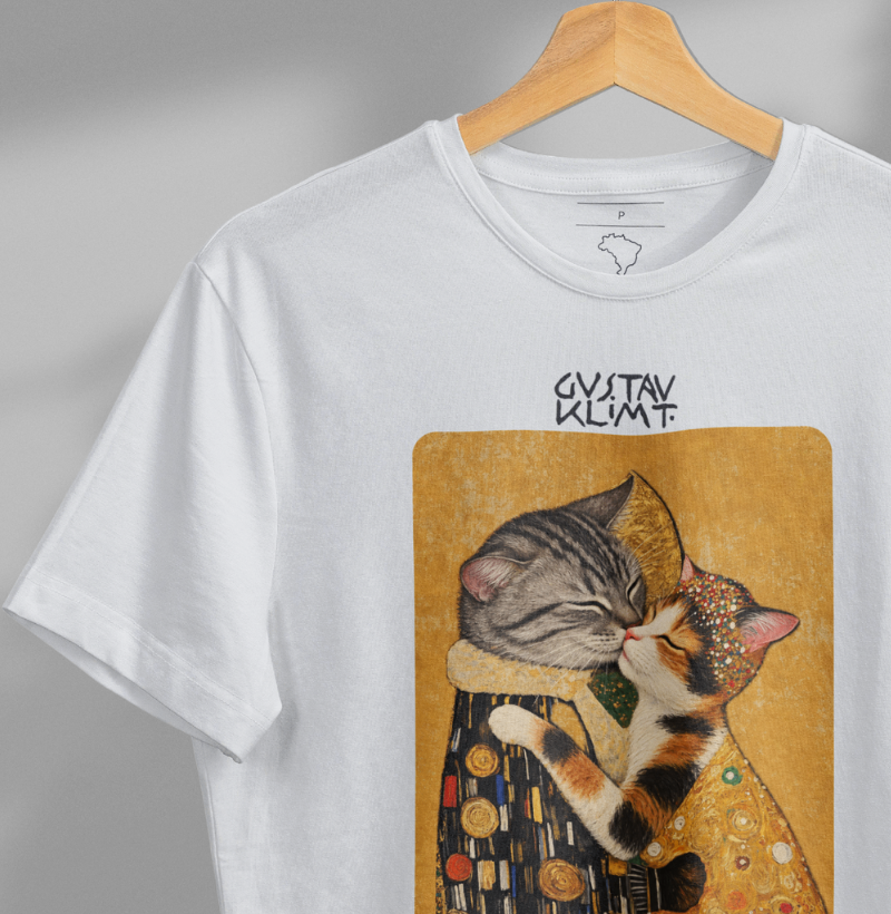 O Beijo felino V.2 - Gustav Klimt - Imagem 2