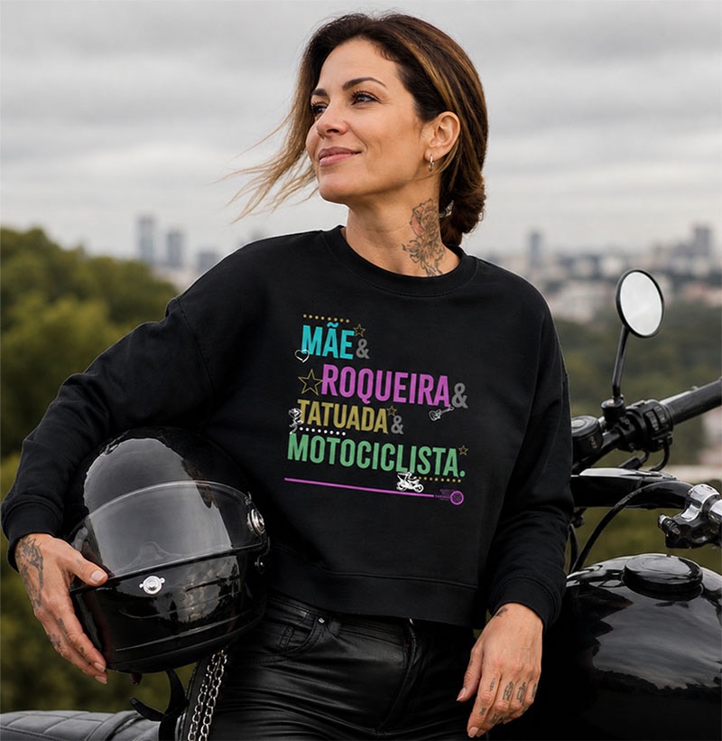 Mãe, Roqueira, Tatuada, Motociclista - Color - Imagem 2