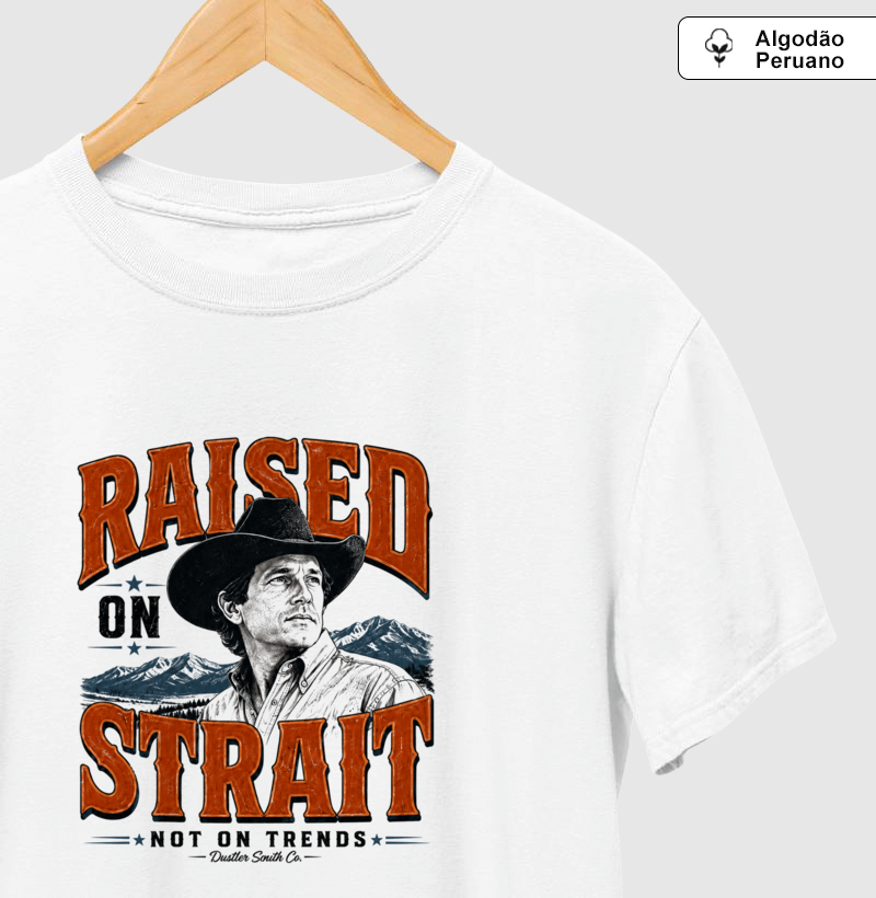 Camiseta Country Masculina Raised On Strait Dustler South Co. - Imagem 2