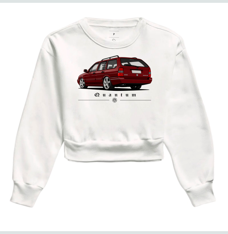 Moletom cropped feminino Santana Quantum - Imagem 4