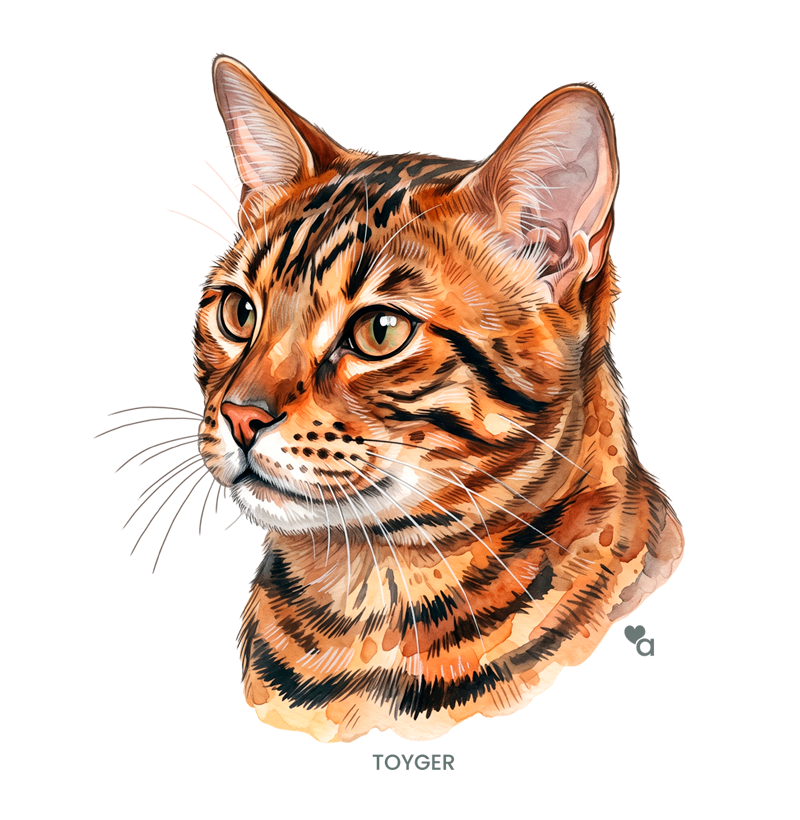Gatos - Toyger - Algodão Peruano - Imagem 2