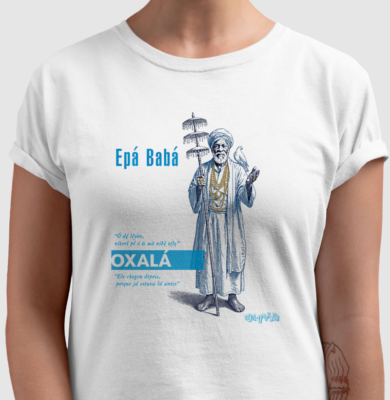camiseta OXALÁ iorubá masculina - Imagem 3
