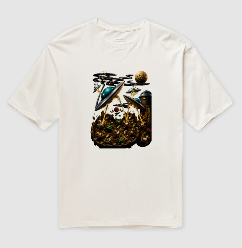 Camiseta Oversized Invasão no Galinheiro - Imagem 2