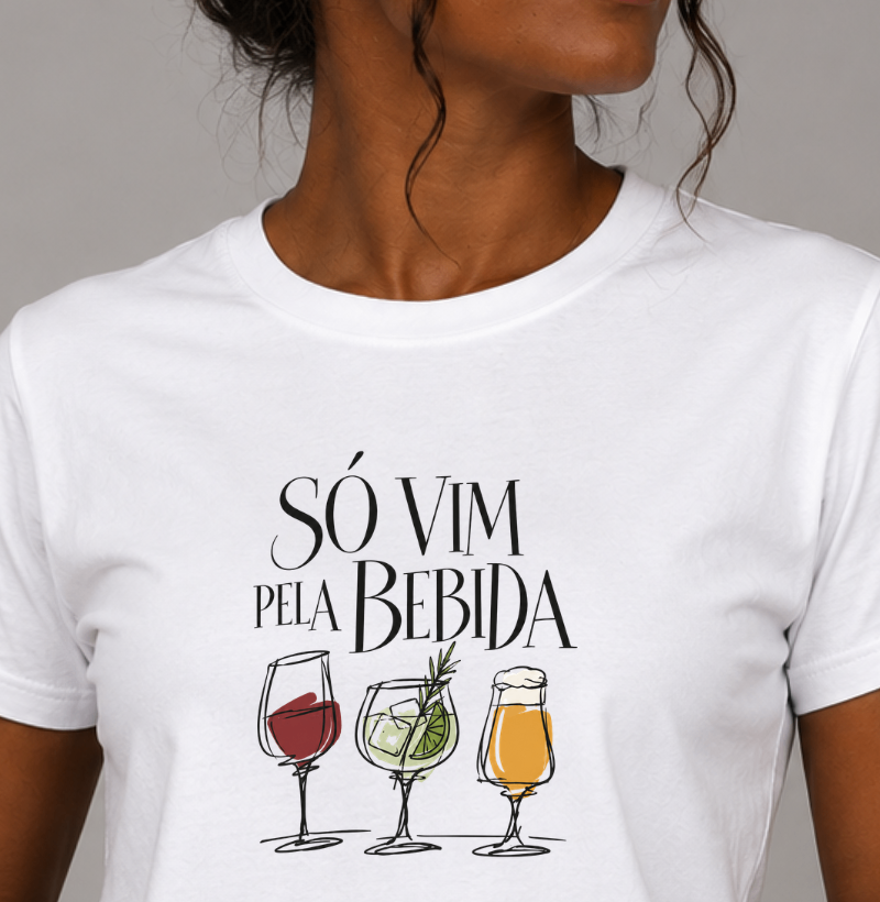 Só vim pela bebida - feminino - Imagem 2