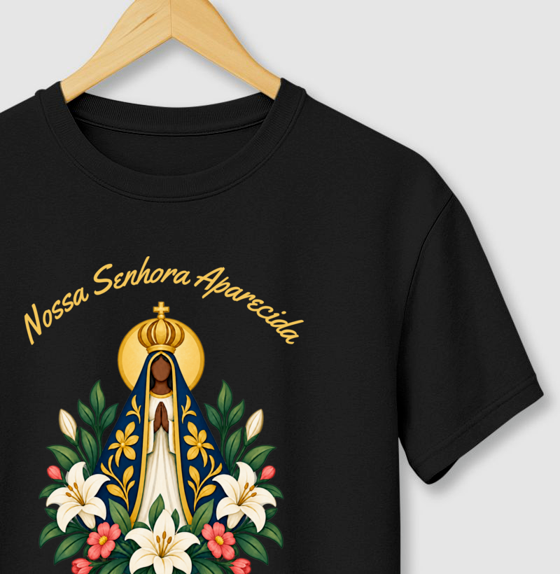 Camiseta Nossa Senhora Aparecida — Manto de Amor - Imagem 3
