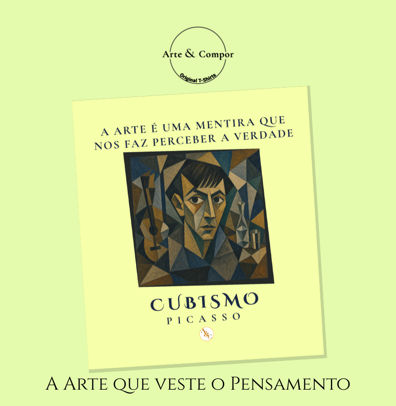 Camiseta Desconstrua o Olhar | Arte Moderna Inspirada em Picasso - Imagem 4
