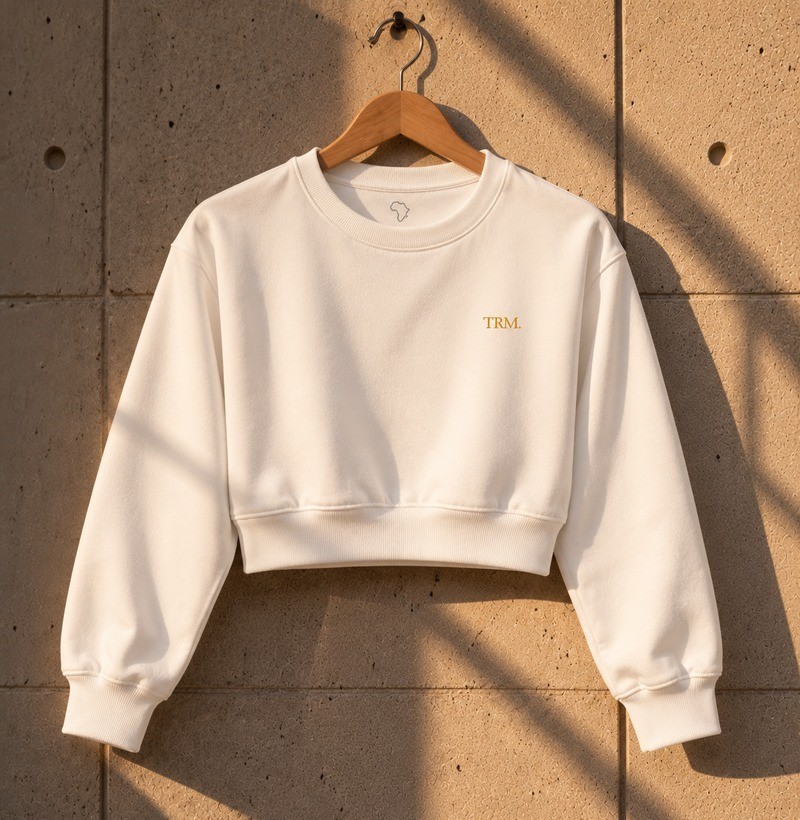 TRM Timeless Cropped Moletom Off White - Imagem 4