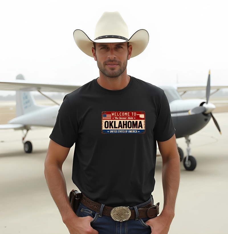 Oklahoma (placa envelhecida) - Imagem 2