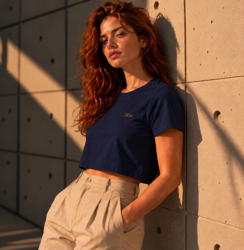 TRM Timeless Cropped Navy - Imagem 3