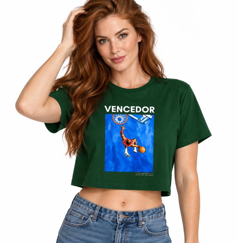 Cropped Feminino de Basquete Vencedor - Imagem 4