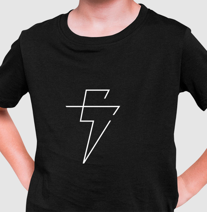 Camiseta Infantil Oficial Eloy Casagrande #03 - Preta Manga Curta - Imagem 2