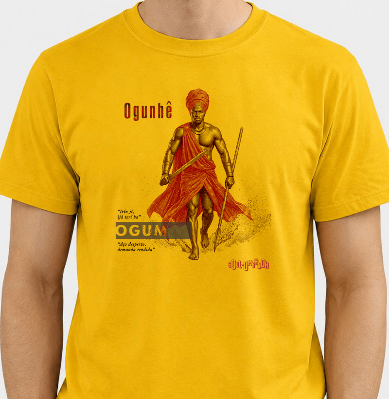 camiseta OGUM iorubá masculina - Imagem 2