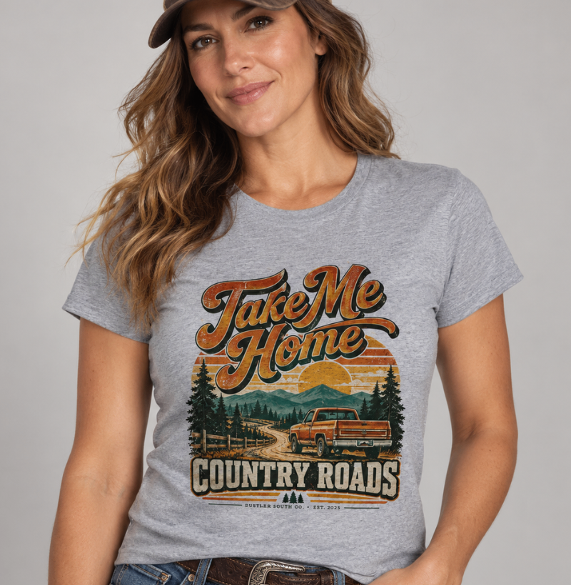 Baby Look Country Take Me Home Country Roads - Imagem 2