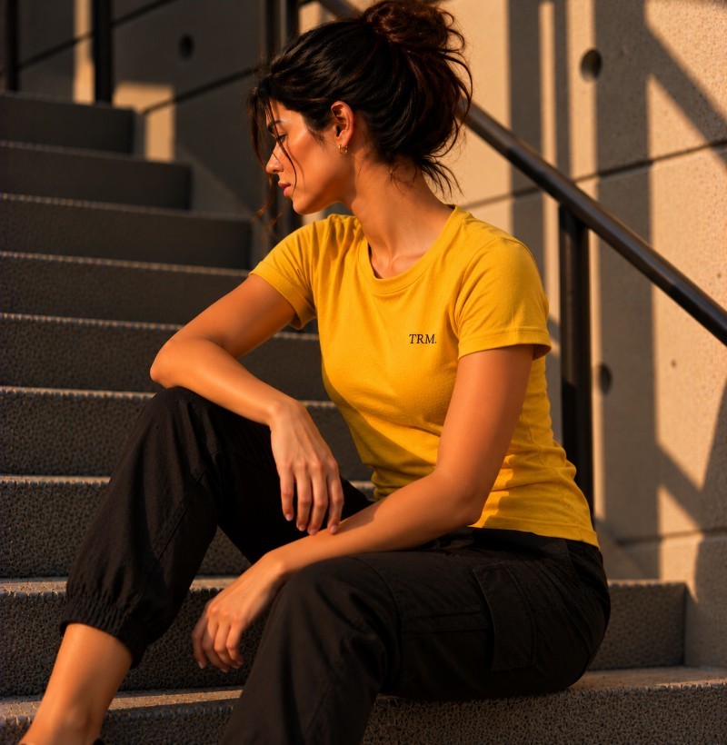 TRM Timeless Tee Feminina Yellow - Imagem 3