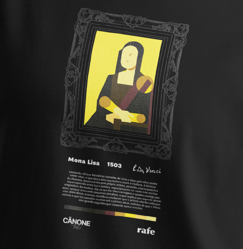Camiseta Mona Lisa - Leonardo da Vinci - Edição Museu - Imagem 2