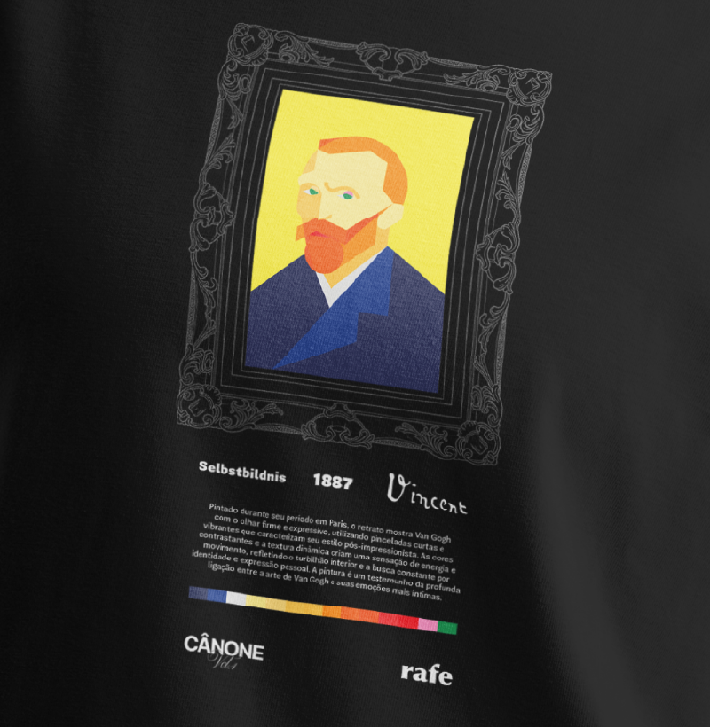 Camiseta Selbstbildnis - Vincent Van Gogh - Edição Museu - Imagem 2