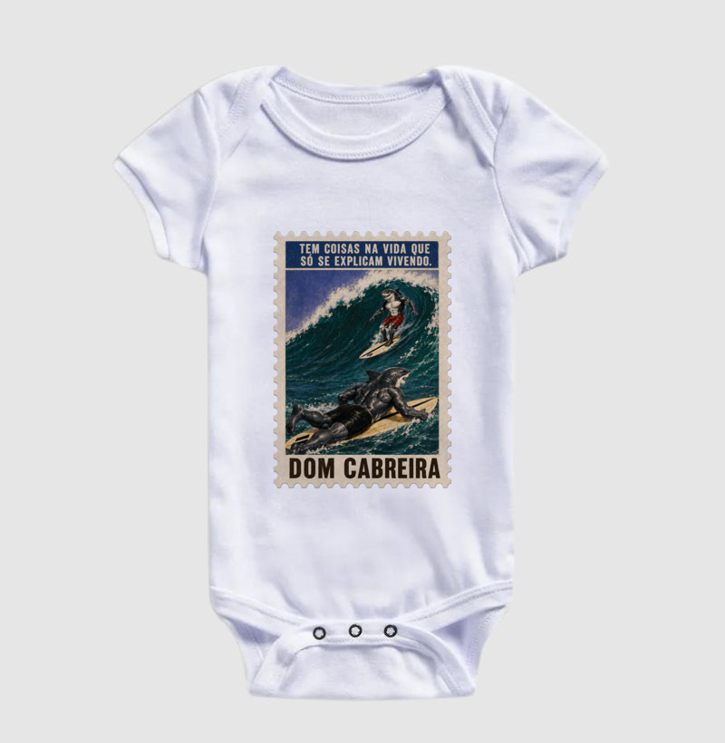 Body Infantil Selo Vivendo a Vida do Surfe - Imagem 2