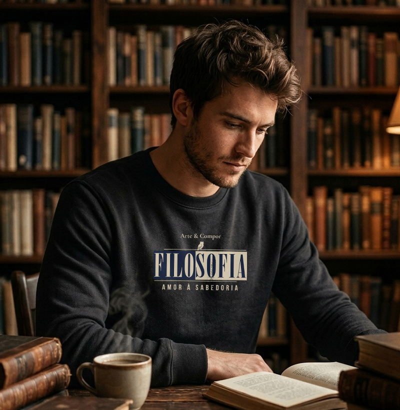 Camiseta Amor à Sabedoria – Filosofia para Quem Pensa - Imagem 3