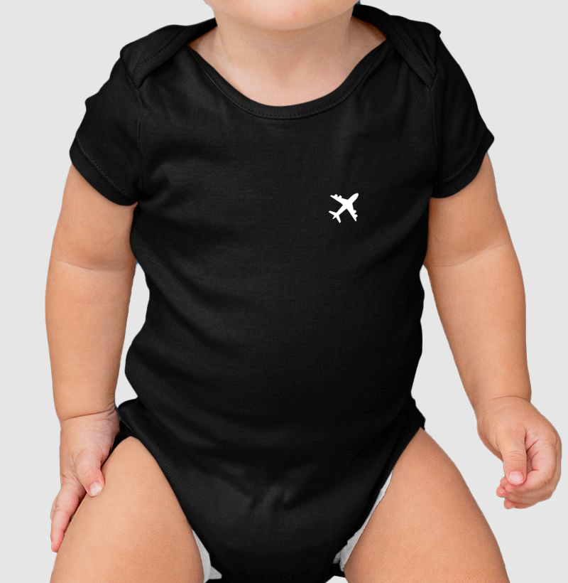 Body Infantil - avião branco - Imagem 2