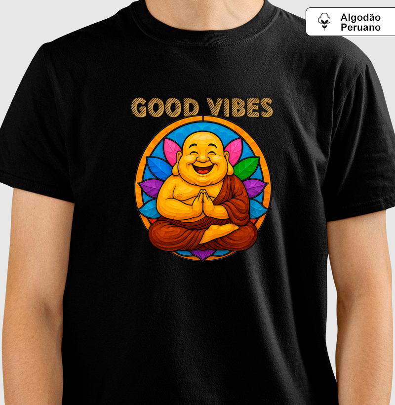 Good Vibes • Buda Budai (algodão peruano) - Imagem 2