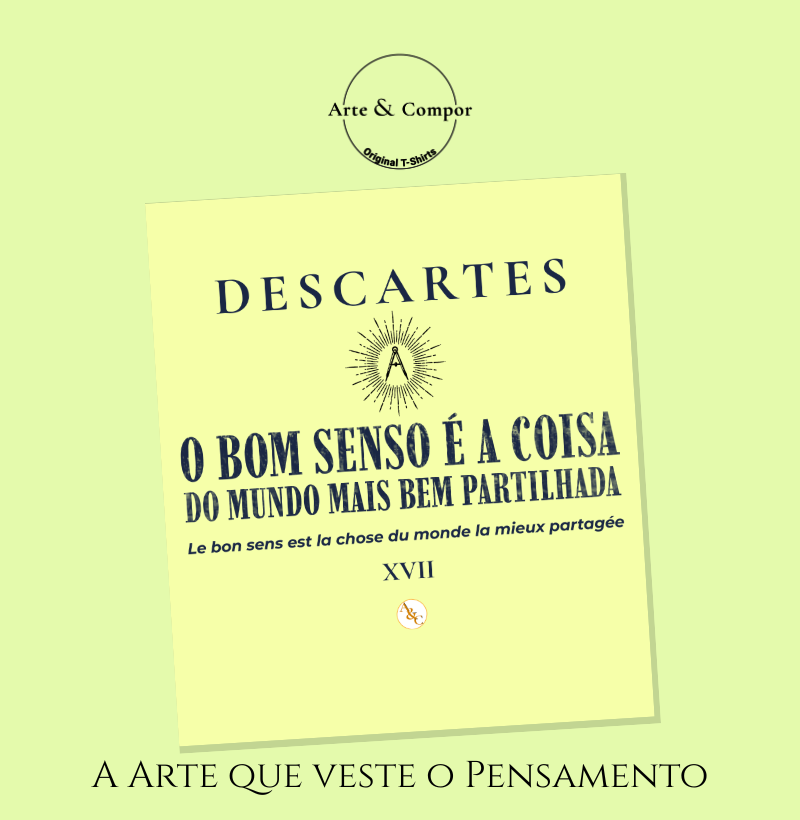 Camiseta O Bom Senso | Descartes & Discurso do Método - Imagem 4